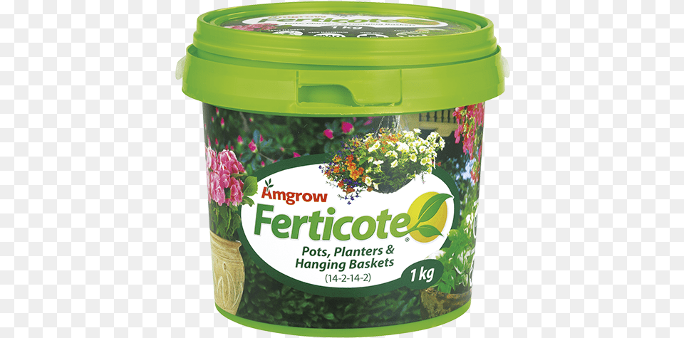 Ferticote Pots Planter Baskets 1kg Amgrow Pots Planters And Hanging Baskets, Herbal, Herbs, Plant, Jar Png Image