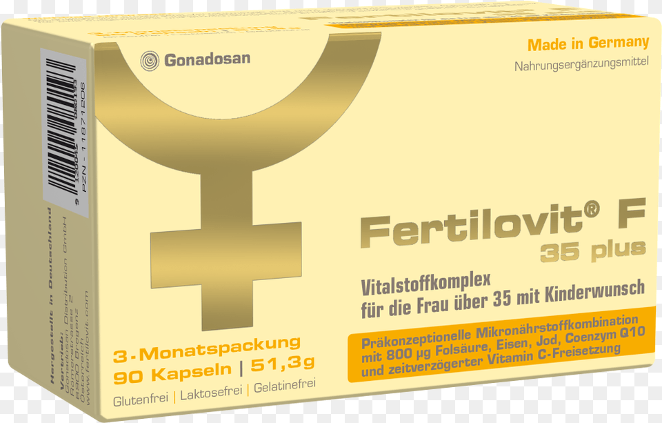 Fertilovit F 35 Plus Fertilovit F 35 Plus Kapseln 30 St, Box, Cardboard, Carton, Business Card Png Image