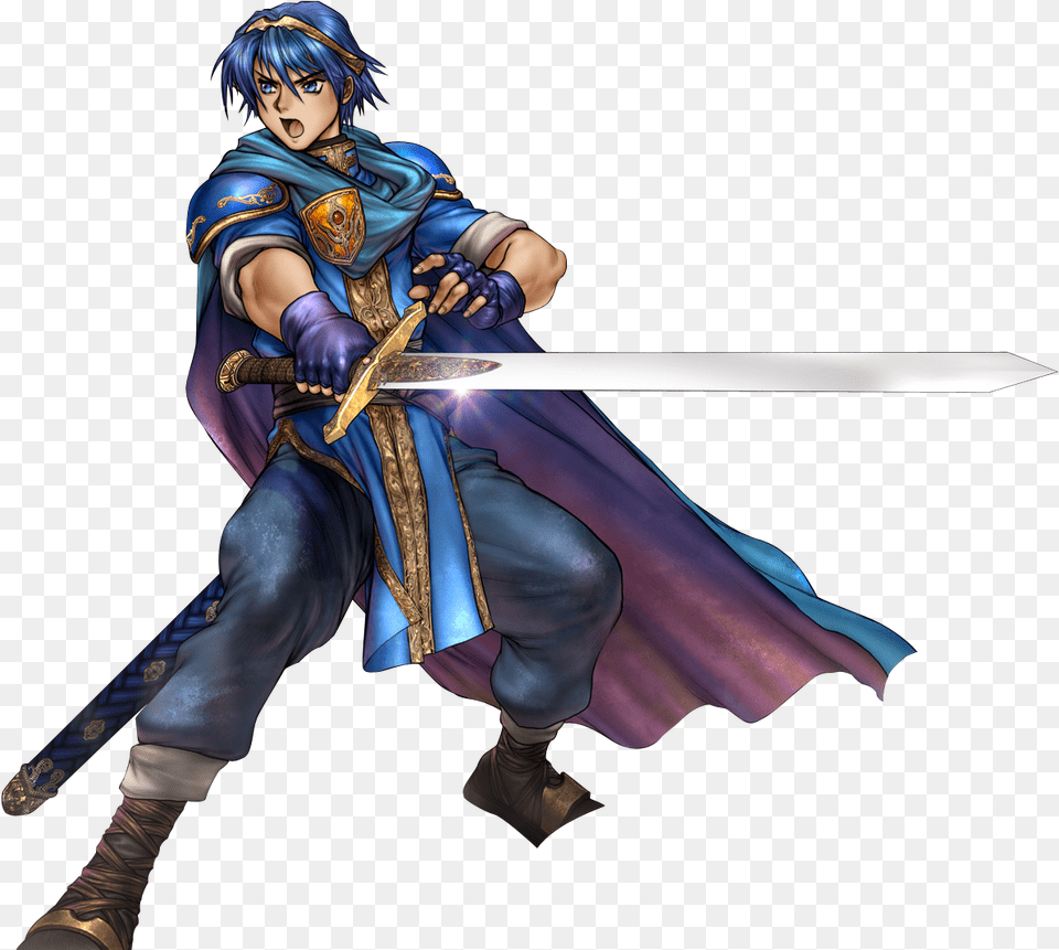 Fesd Marth 2 Marth Fire Emblem Shadow Dragon, Weapon, Sword, Adult, Person Png Image