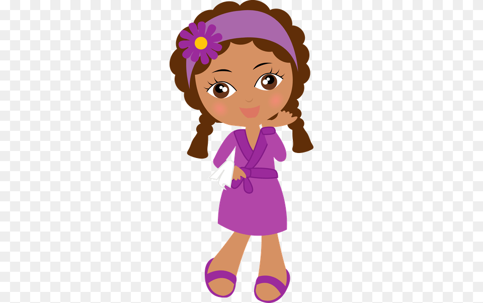 Festa Do Pijama E Minus A Spa Party Invitations, Purple, Baby, Person, Face Free Png
