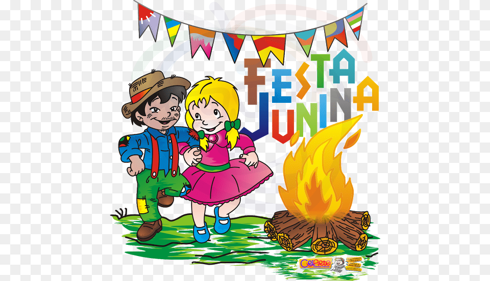 Festa Junina Desenho Coloridas, Book, Comics, Publication, Baby Free Png