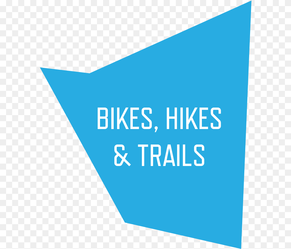 Festiv Arty Bikes Hikes Trails Graphic Design, Triangle, Blackboard Free Png