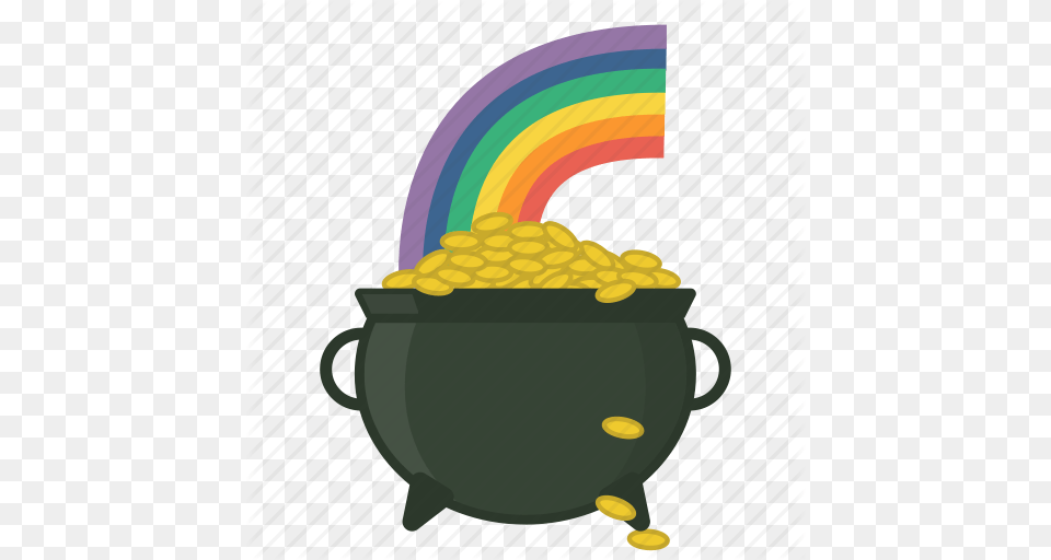 Festival Fortune Gold Irish Of Pot Rainbow Icon, Food, Produce, Device, Grain Free Png Download