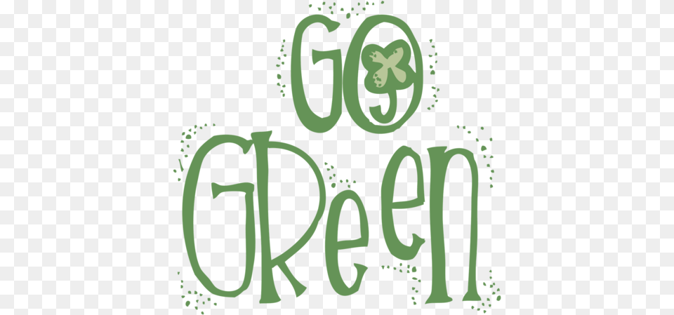 Festival Green Design And Holiday Go Green Word, Text, Symbol Free Png Download