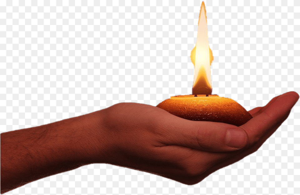 Festival Of Lights Play Diya In Hand, Fire, Flame, Person, Candle Free Png