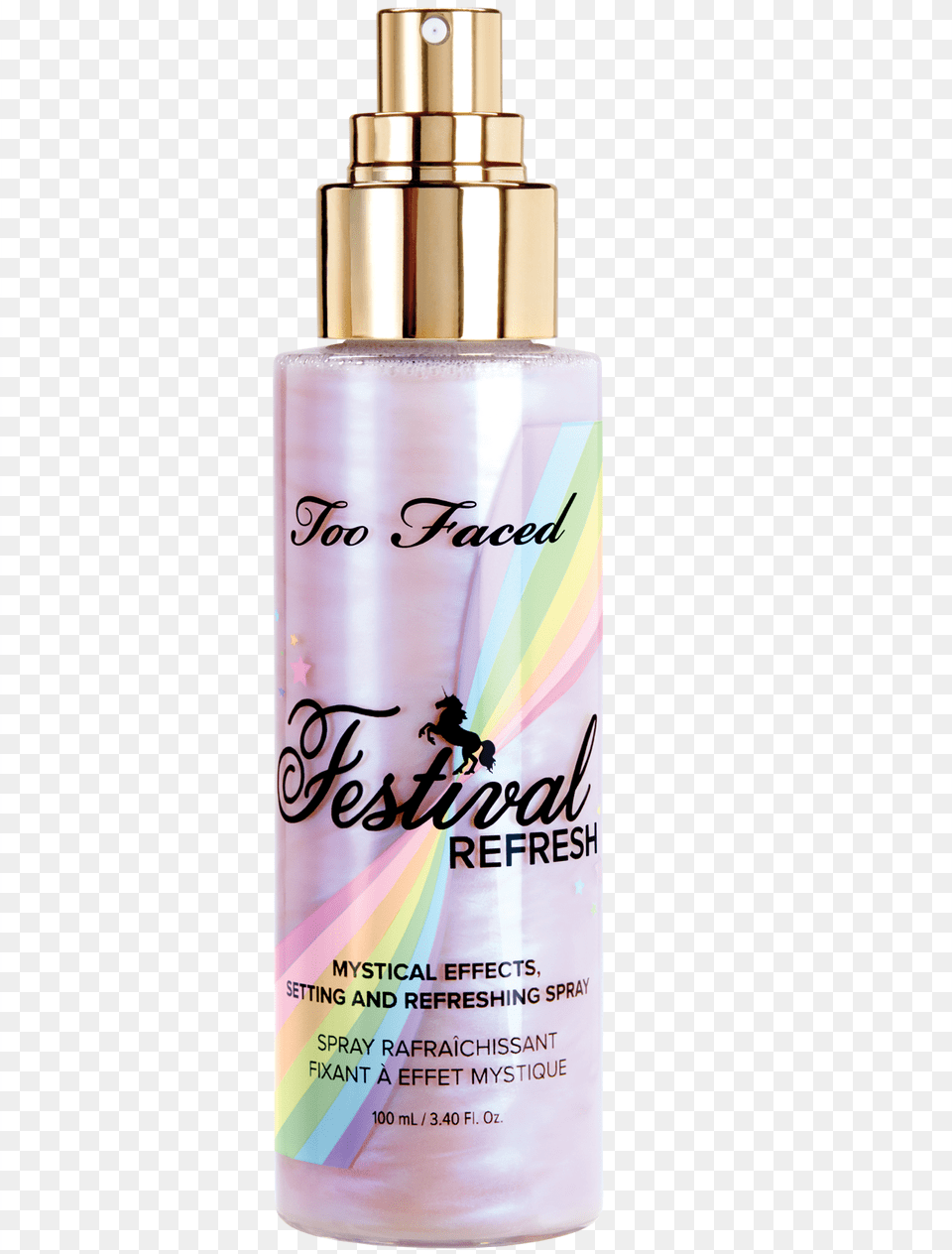 Festival Too Faced Festival Setting Spray, Bottle, Lotion, Cosmetics, Perfume Png