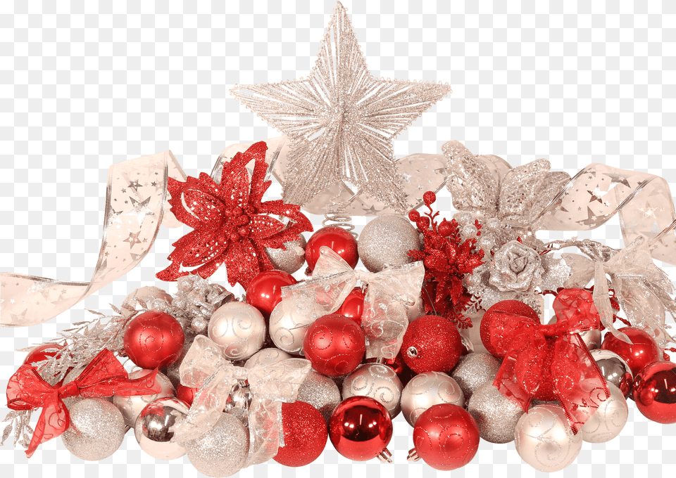 Festive Decoration Set Christmas Tree Star, Accessories, Animal, Bird, Christmas Decorations Free Png