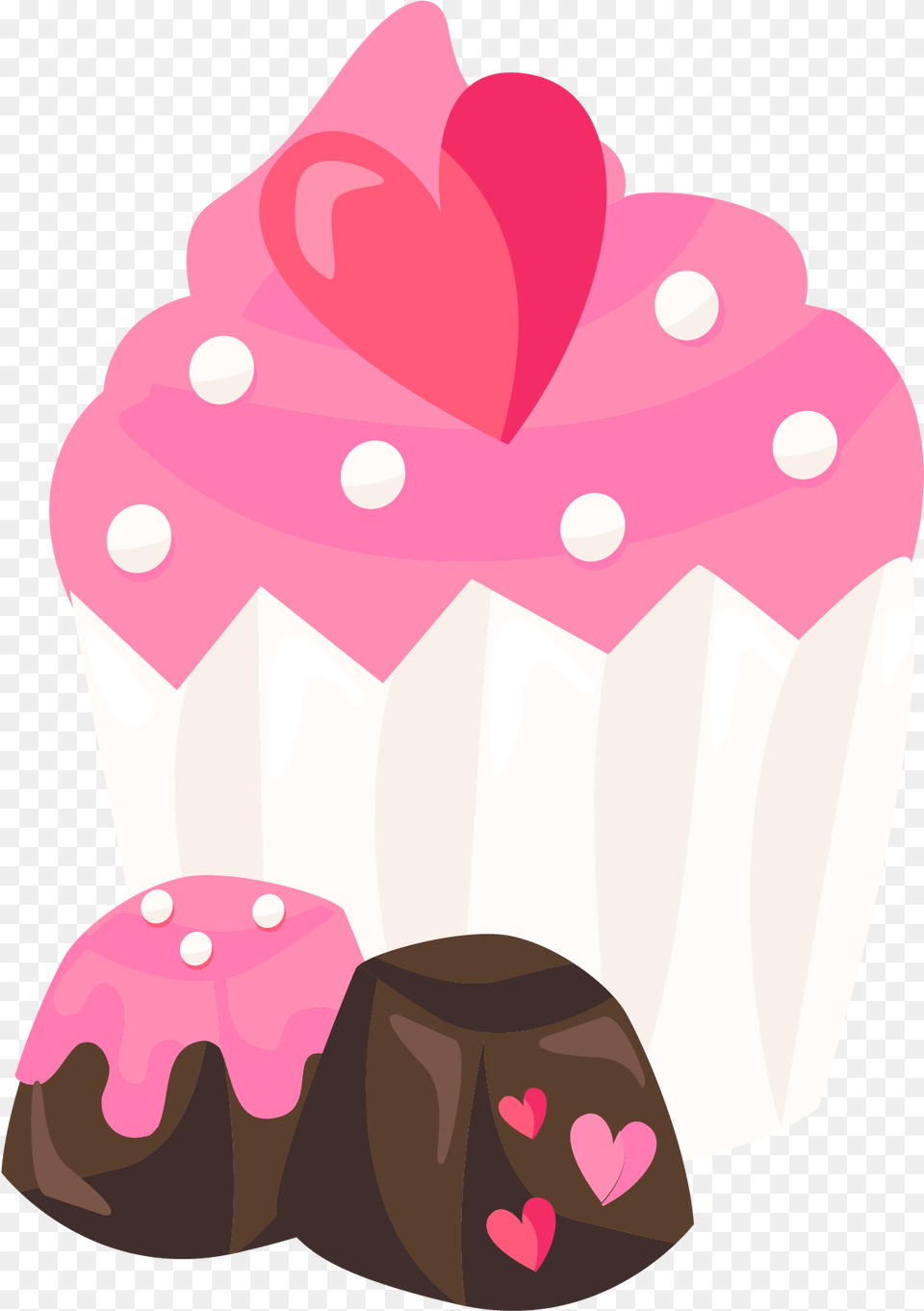 Festive Dreamy Pretty Fashion And Vector Honmei Choco, Cake, Cream, Cupcake, Dessert Free Png Download