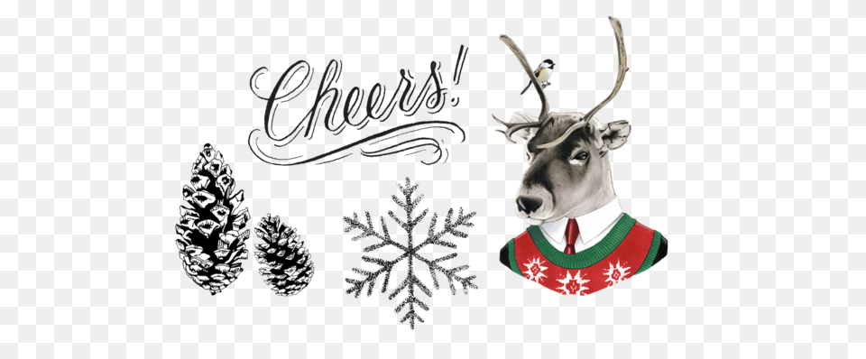 Festive Set Christmas Ornament, Animal, Antelope, Mammal, Wildlife Png Image