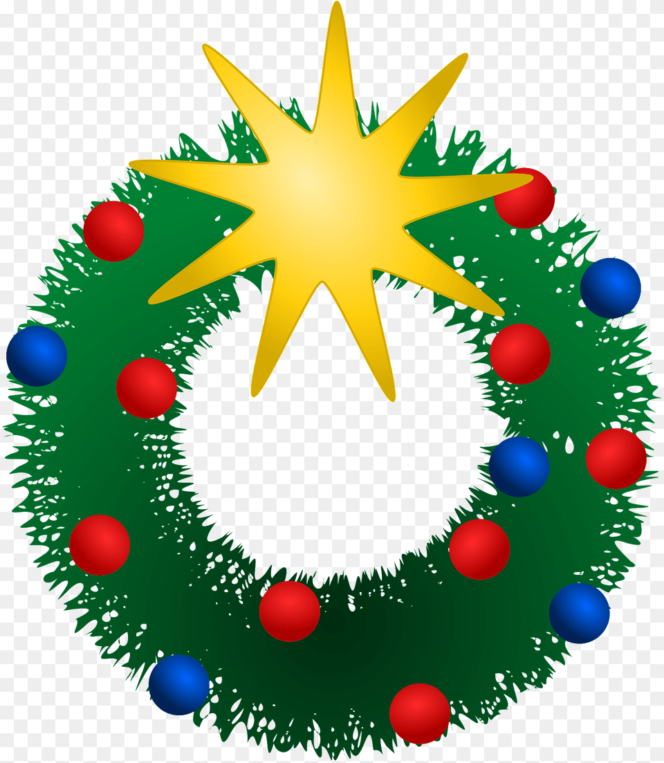 Festive Wreath Clipart, Sphere, Star Symbol, Symbol, Lighting Free Transparent Png