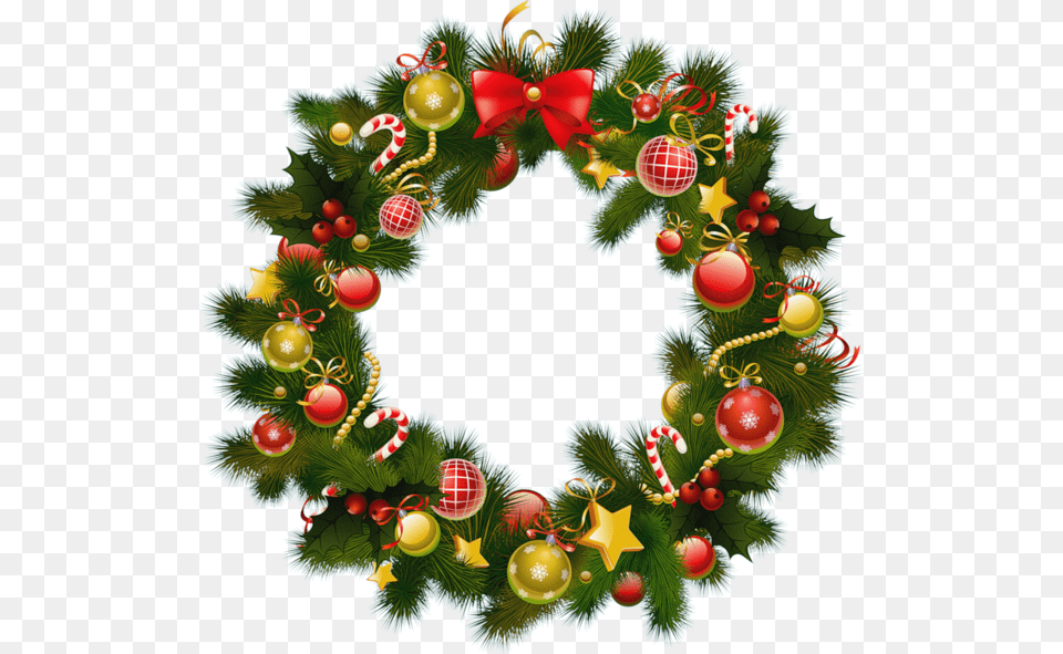 Fete Happy Christmas Wallpaper 2017, Wreath, Plant Png Image