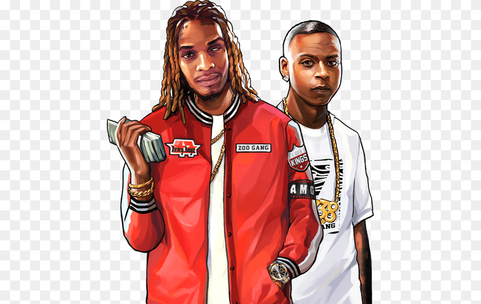 Fetty Wap And Monty Crew, Clothing, Coat, Jacket, Adult Free Png Download