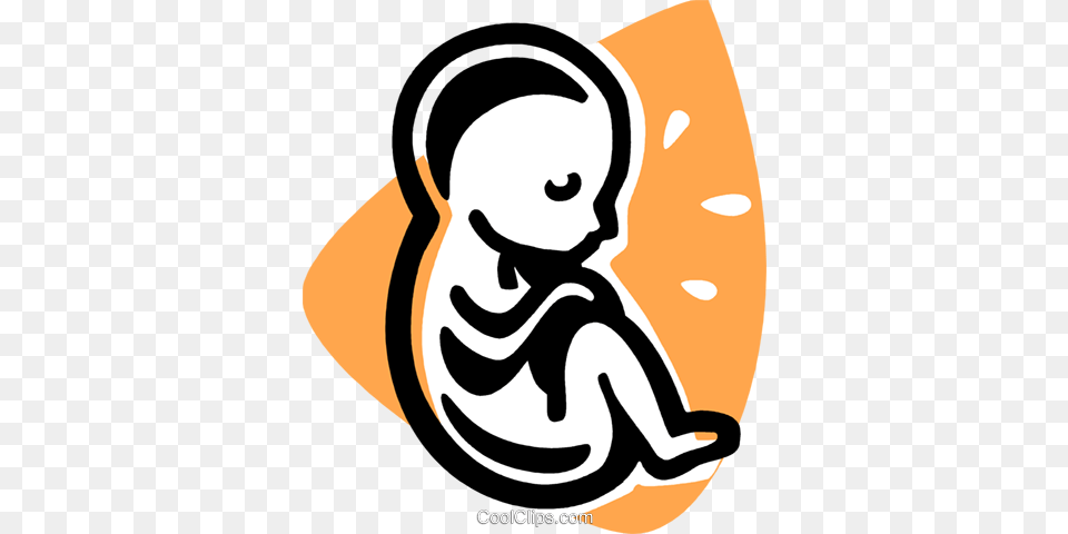 Fetus Royalty Vector Clip Art Illustration, Sticker, Baby, Face, Head Free Png Download