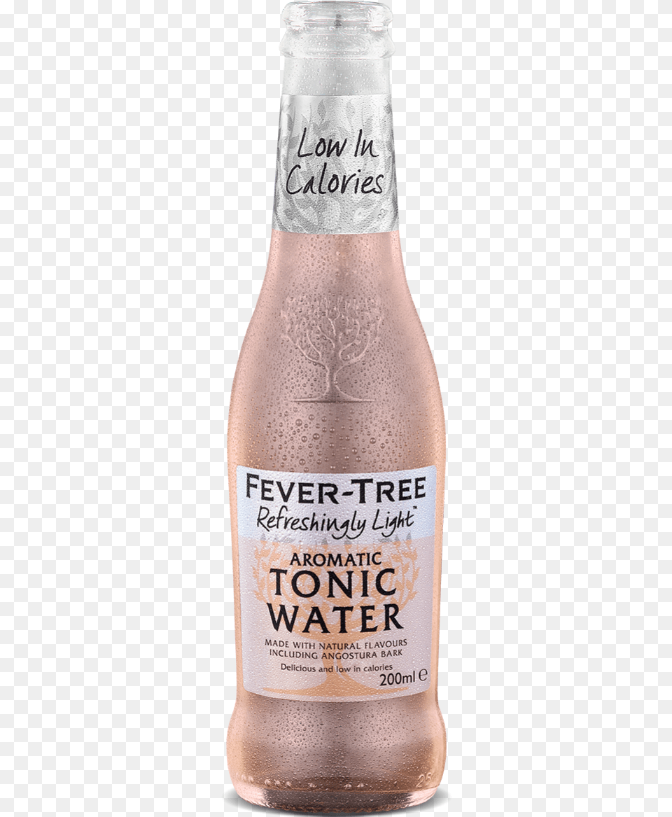 Fever Tree Aromatic Tonic Water, Alcohol, Beer, Beverage, Bottle Free Transparent Png