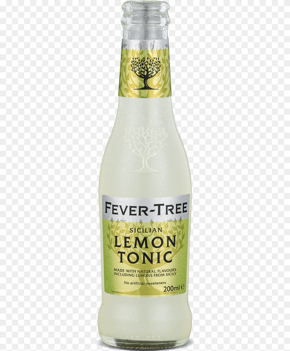 Fever Tree Elderflower Tonic, Alcohol, Beer, Beverage, Bottle Free Png Download
