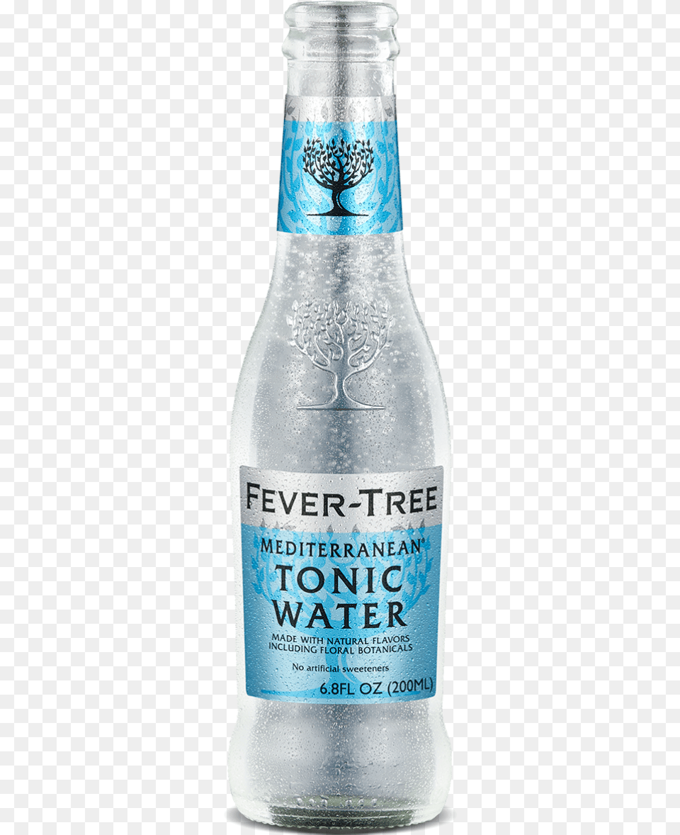 Fever Tree Mediterranean Tonic Water, Alcohol, Beer, Beverage, Bottle Free Png Download