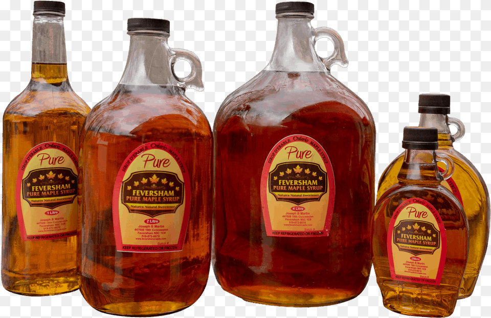 Feversham Maple Glass Bottle, Alcohol, Beer, Beverage, Liquor Png Image