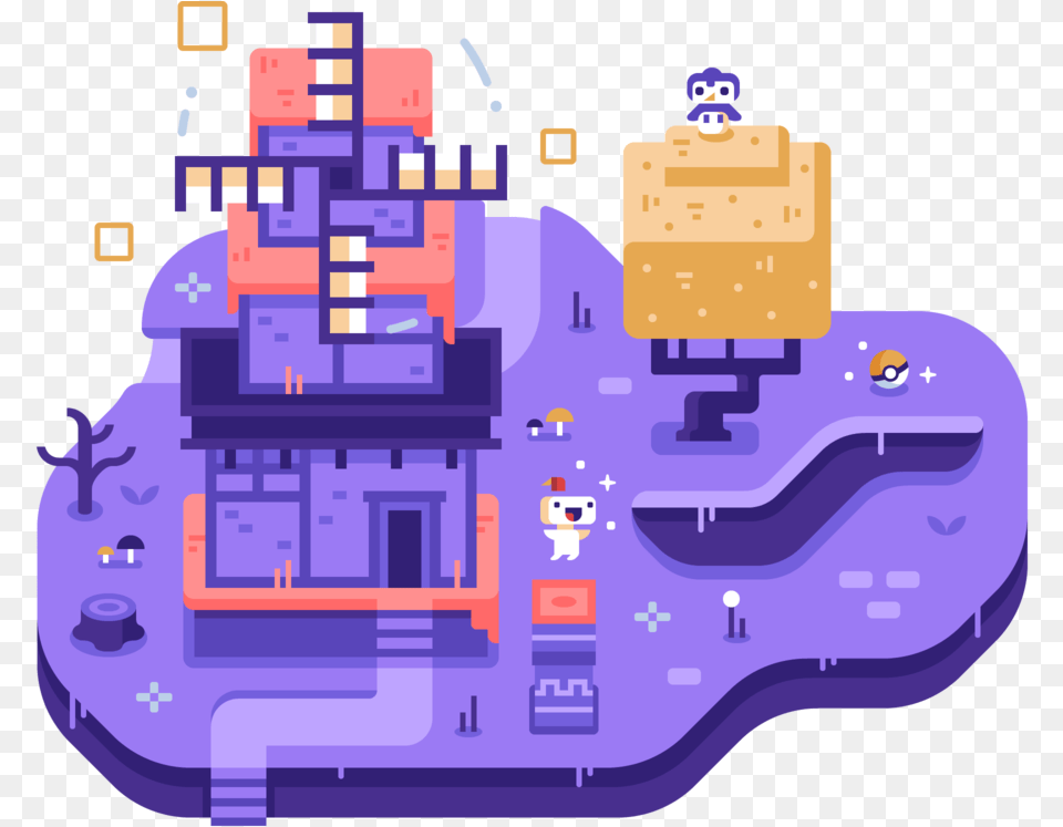 Fez Discord Dioramas Illustrations By Matt Anderson Free Png