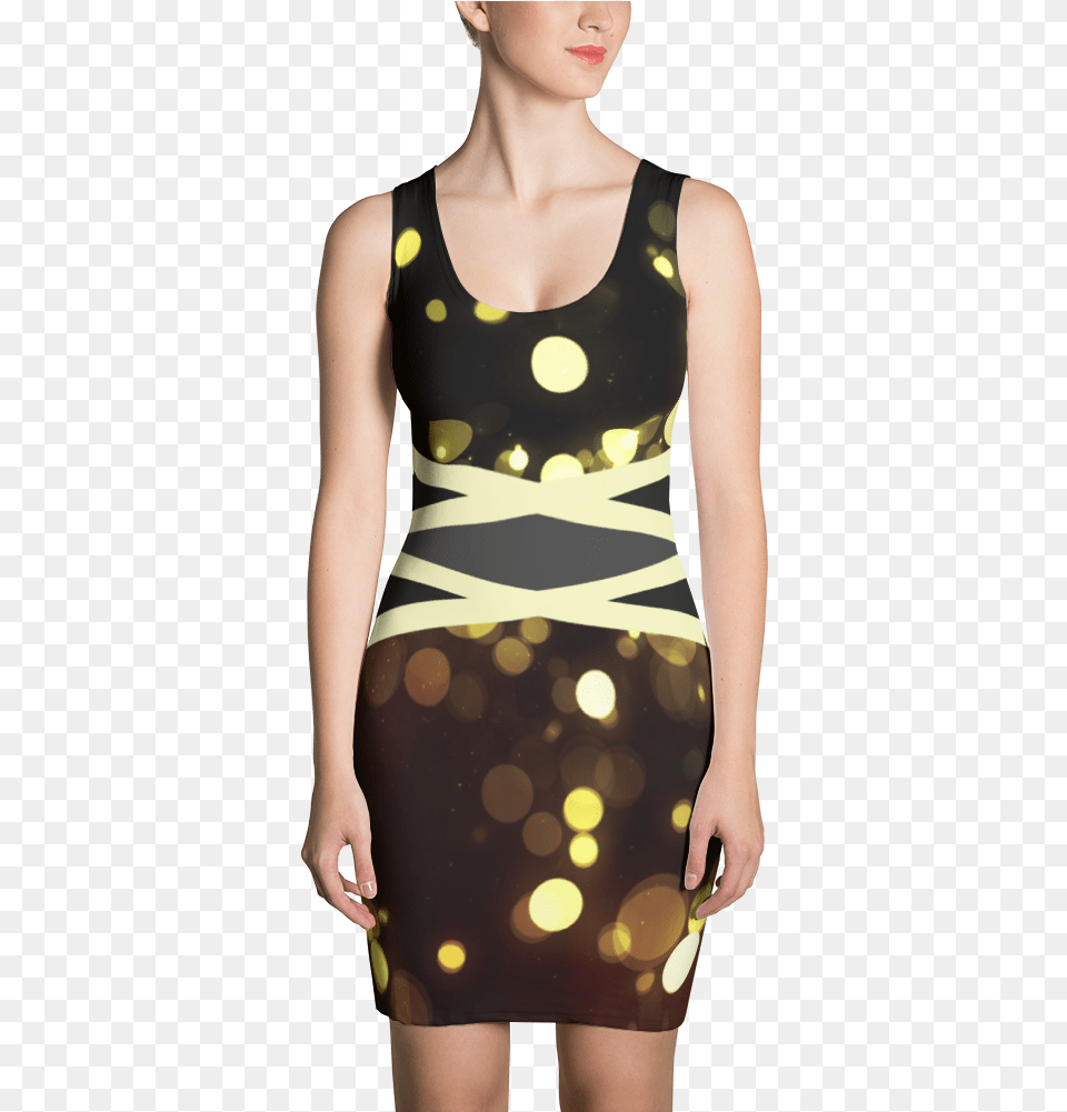 Ff Body Con Party Lights Dress, Clothing, Adult, Female, Person Free Png