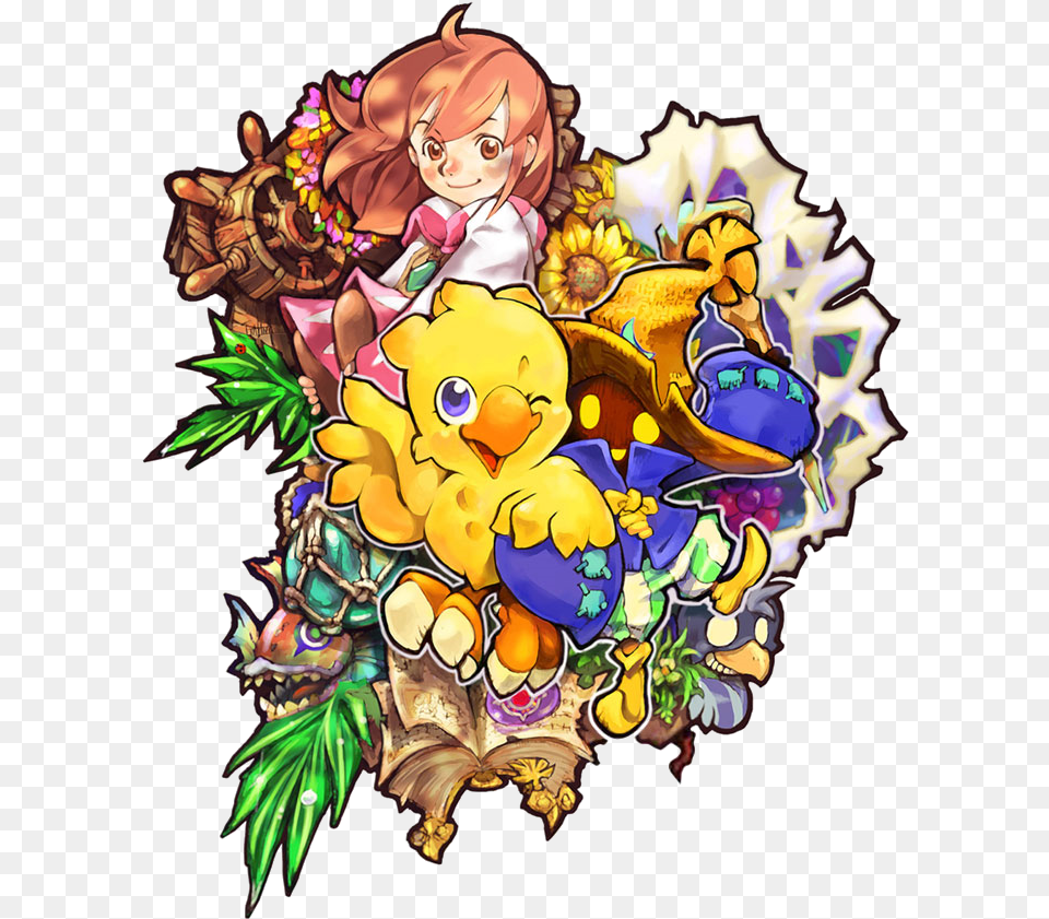 Ff Fables Ct Artwork Final Fantasy Chocobo Tales Book, Art, Graphics, Comics, Publication Png Image