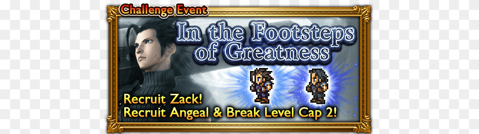 Ffrk In The Footsteps Of Greatness Event Zack Fair, Adult, Person, Woman, Female Free Png