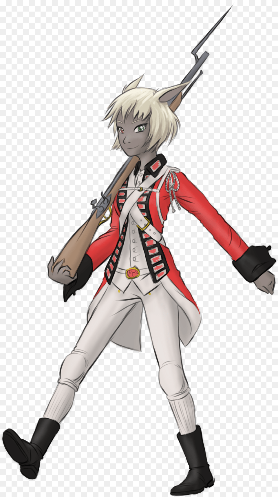 Ffxiv Meetsus Revolutionary War Anime British Soldier, Book, Comics, Publication, Person Free Png Download