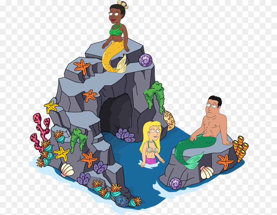 Fg Decoration Mermaidrock Family Guy Lois Mermaid, Publication, Book, Comics, Baby Free Png