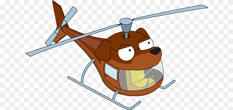 Fg Decoration Petercopter Dogver Family Guy Dog Peter, Aircraft, Helicopter, Transportation, Vehicle Png