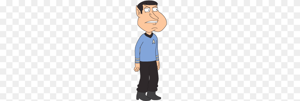 Fg Talk Startrek Quagmire Glenn Quagmire, Baby, Person, Book, Publication Png