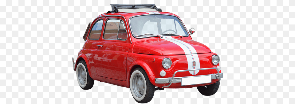 Fiat 500 Car, Furniture, Transportation, Vehicle Free Png