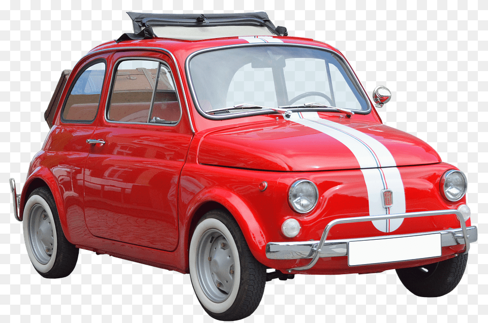Fiat 500 Car, Transportation, Vehicle, Furniture Free Png