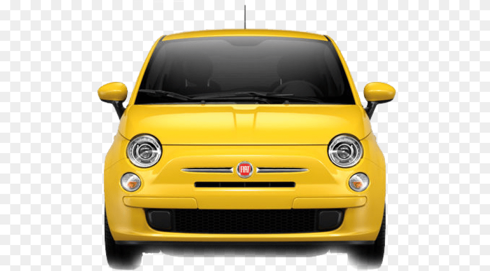 Fiat Yellow Front View Download Car Vector Front, Transportation, Vehicle, Alloy Wheel, Car Wheel Png