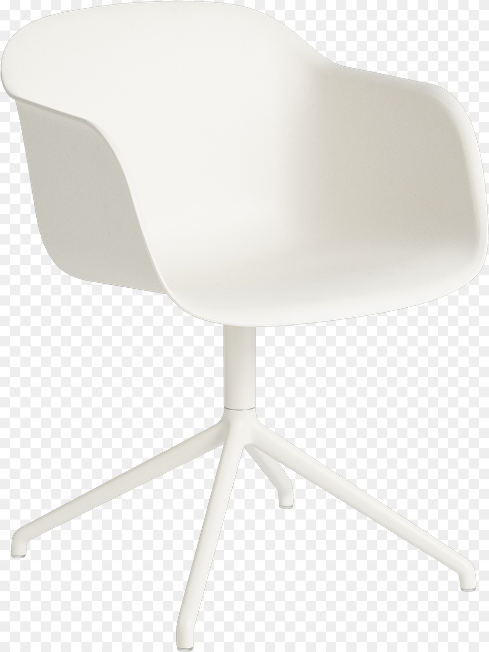 Fiber Armchair Swivel Whitewhite Office Chair, Furniture, Plywood, Wood Free Transparent Png