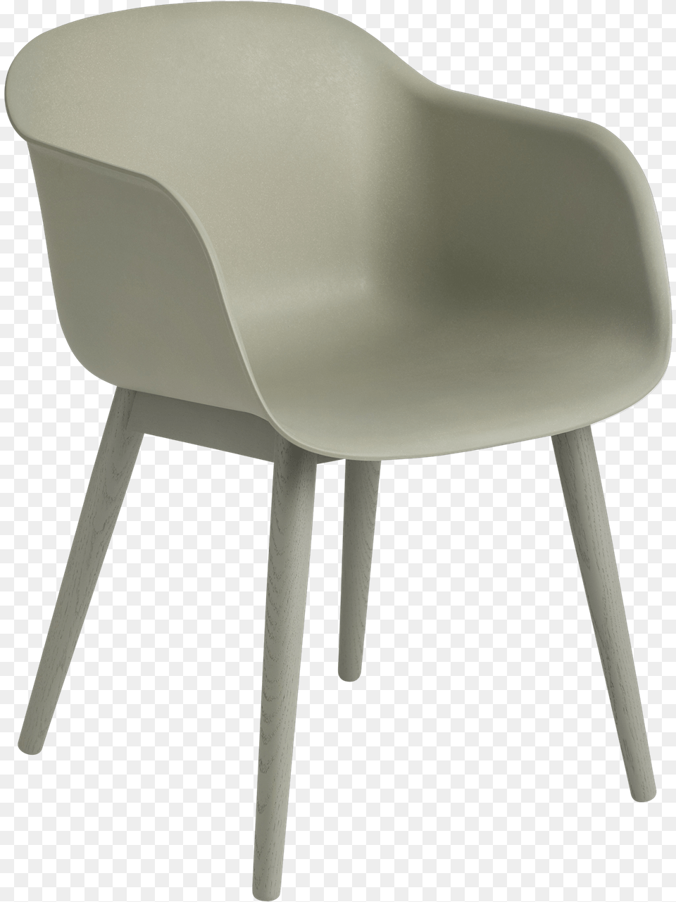 Fiber Armchair Wood Base Master Fiber Armchair Wood Muuto Fibre Arm Chair, Furniture, Plywood Png Image