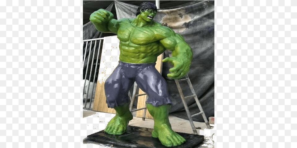 Fiber Hulk Statues Hulk Fibra De Vidrio, Adult, Male, Man, Person Free Png Download