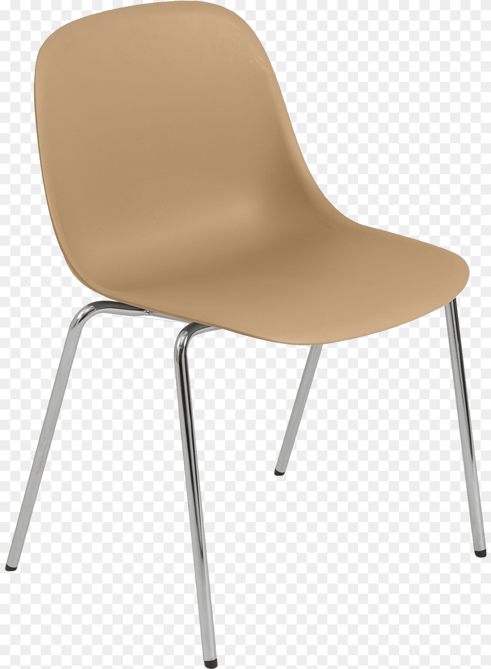 Fiber Side A Base Chromeochre Chair, Furniture, Plywood, Wood Free Png