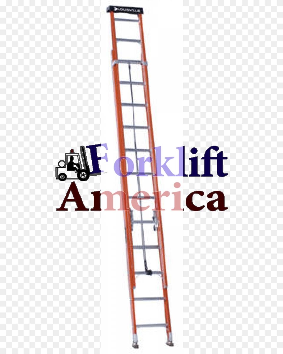 Fiberglass Extension Ladder 32 Ft Louisville Ladder 32 Ft Fiberglass Extension With, Construction, Scaffolding, Machine, Wheel Free Png Download