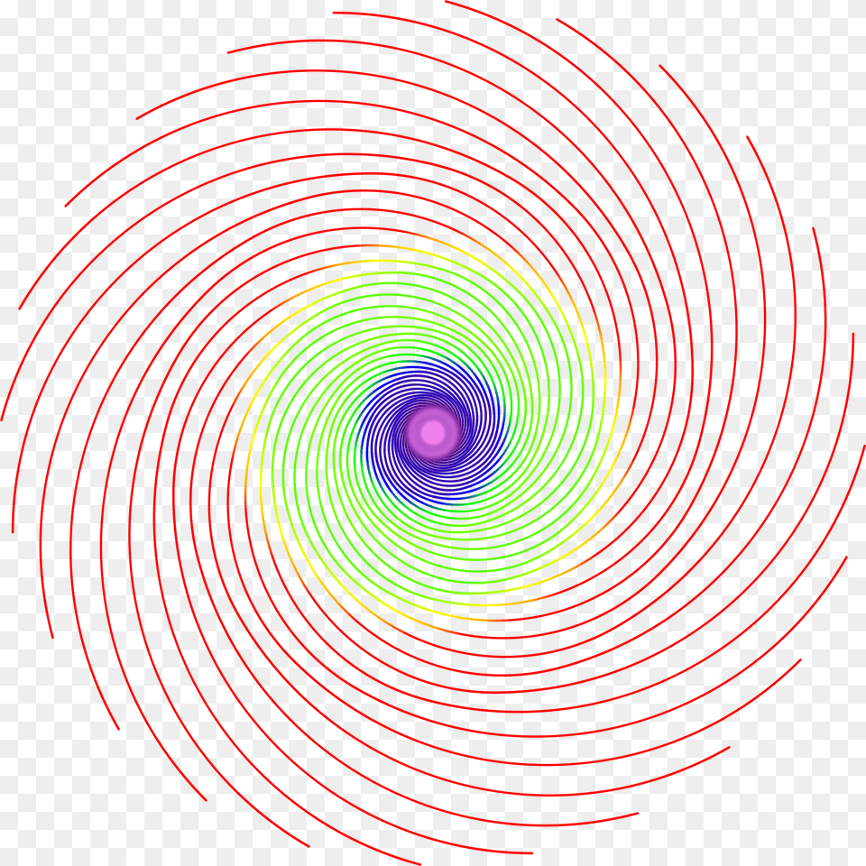 Fibonacci Spiral 2 Clip Arts Fibonacci Spiral Color, Coil, Light, Sphere, Pattern Png Image