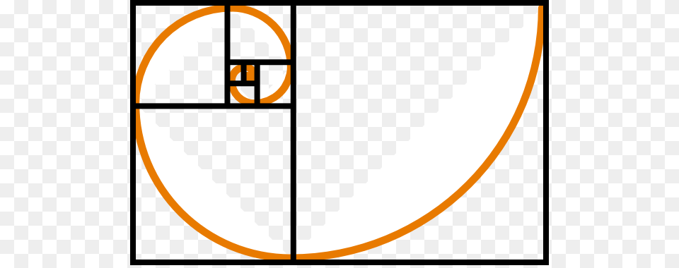 Fibonacci Spiral Orange Clip Art, Hoop Png