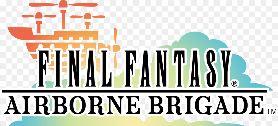 Fichierfinal Fantasy Airborne Brigade Logo, Text, Architecture, Building, Factory Png