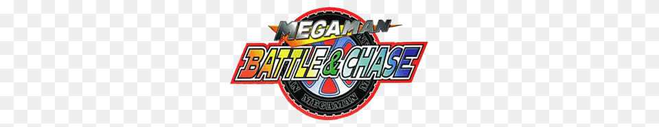 Fichiermega Man Battle And Chase Logo, Emblem, Symbol, Dynamite, Weapon Png Image