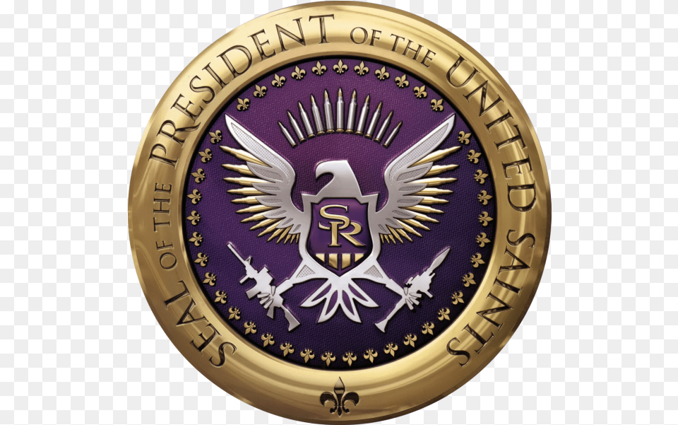 Fictional Game Brands And Logos Gamespot Saints Row 4 Eagle, Badge, Logo, Symbol, Emblem Png