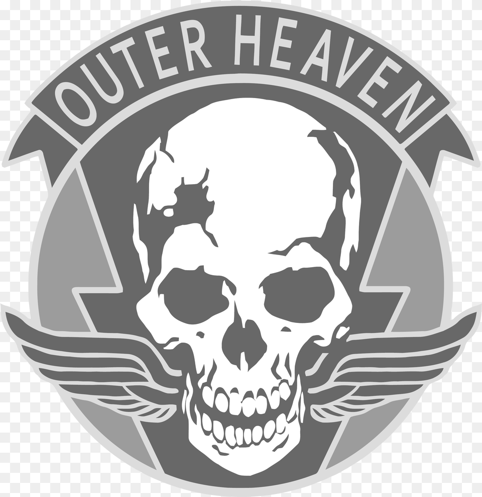 Fictional Game Brands And Logos Metal Gear Solid Outer Heaven Logo, Emblem, Symbol, Face, Head Free Transparent Png