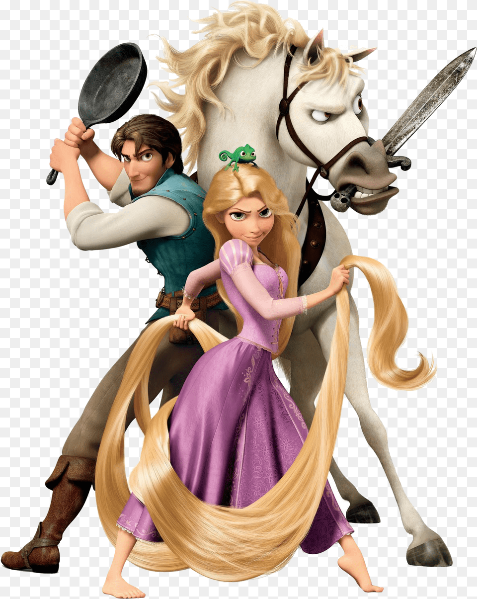Fictional Game Video Rapunzel Human Hq Rapunzel Pascal And Flynn, Adult, Person, Woman, Female Free Png