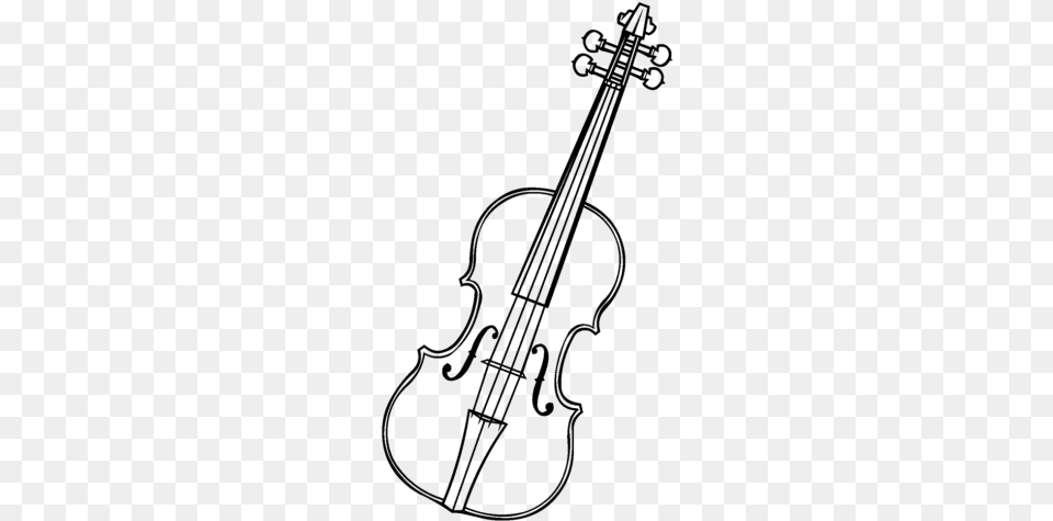 Fiddle Line Drawing Easy Violin Drawing, Musical Instrument Free Png