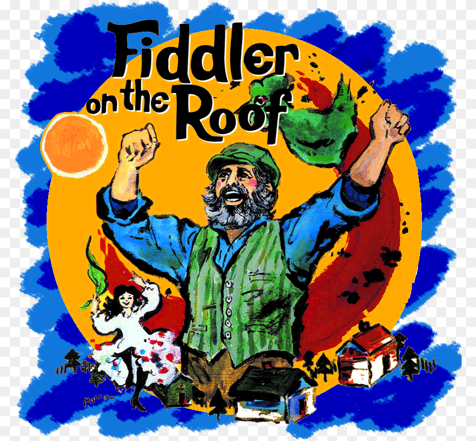 Fiddler On The Roof Broadway Poster, Advertisement, Adult, Person, Man Free Png