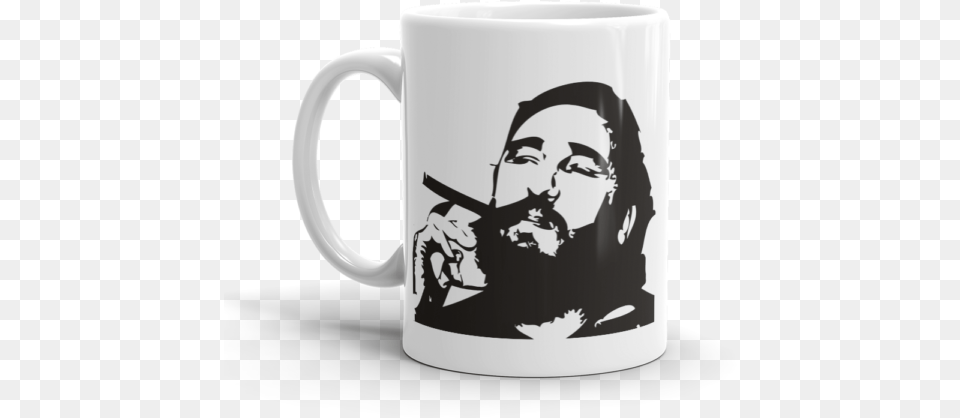 Fidel Castro Fidel Castro Black And White, Cup, Face, Person, Head Free Png Download