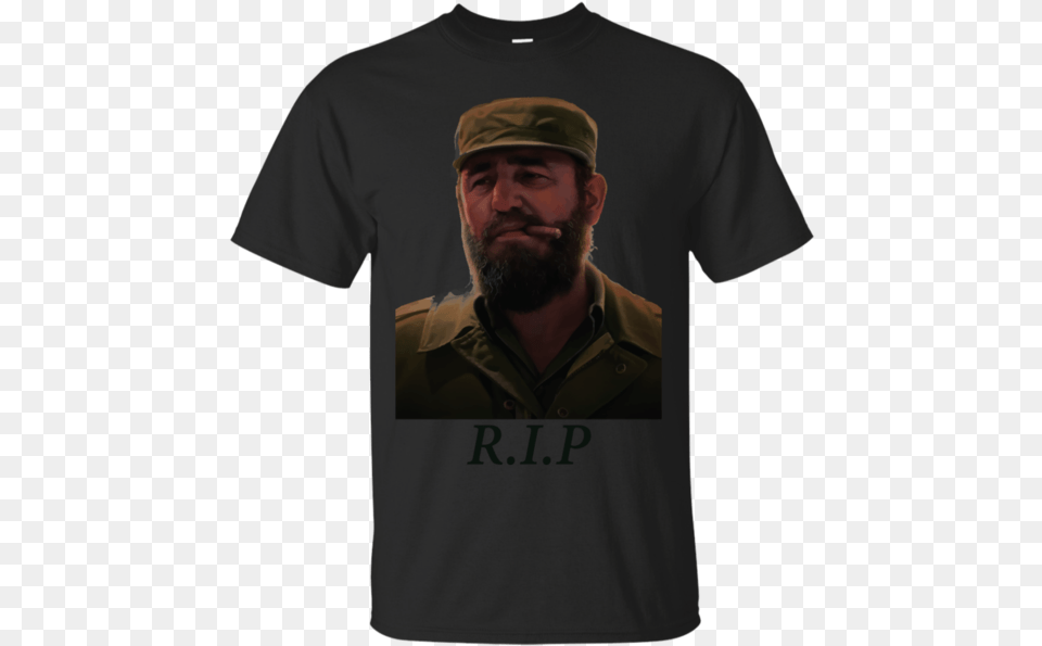 Fidel Castro Rip Sssr T Shirt Amp Hoodie Harry Potter Stranger Things Shirt, T-shirt, Beard, Clothing, Face Png Image