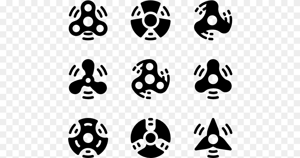 Fidget Spinner, Gray Free Png