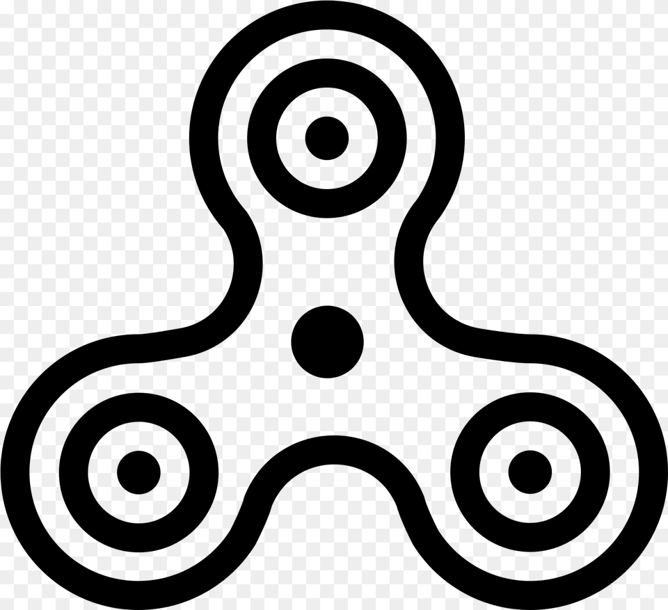 Fidget Spinner Clipart, Gray Free Png Download